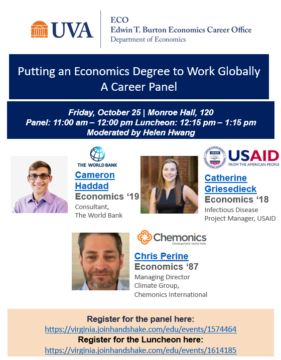 Putting Economics to Work Globally - A Career Panel