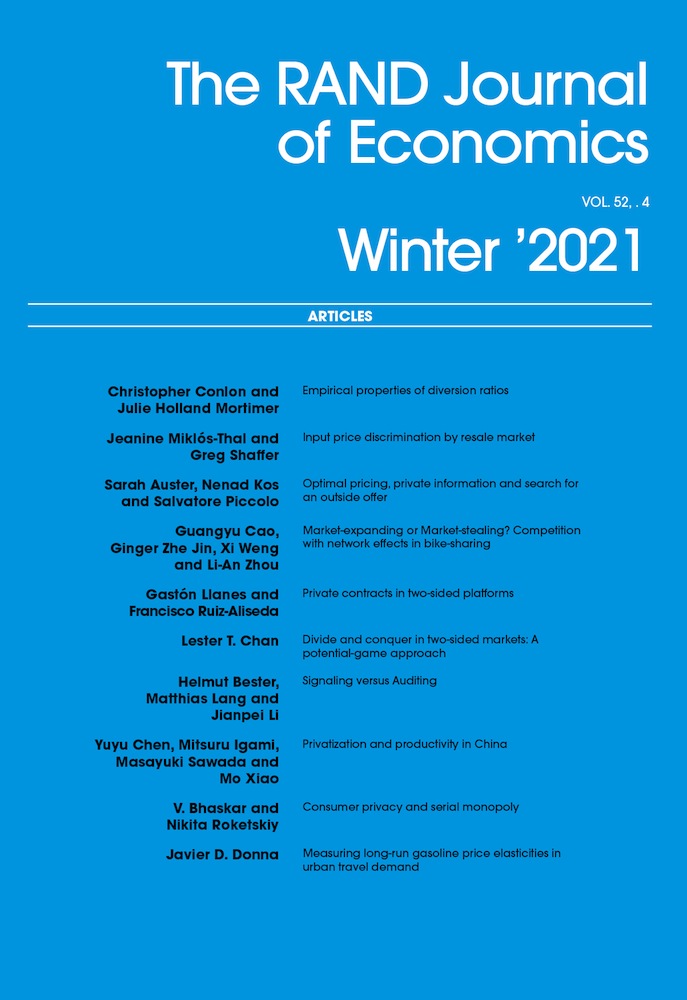The Rand Journal of Economics